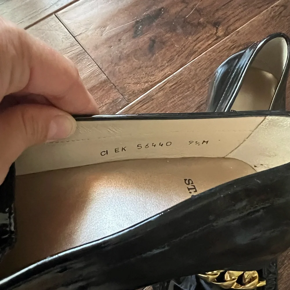 St. John patent leather loafers EUC ✨ is not missing charm - they come this way! - Picture 3 of 4